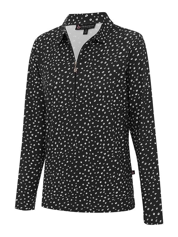 Poppy Zipper Long Sleeve
