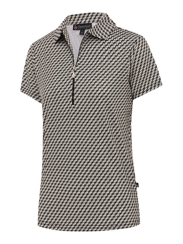 Solitaire Zipper Short Sleeve