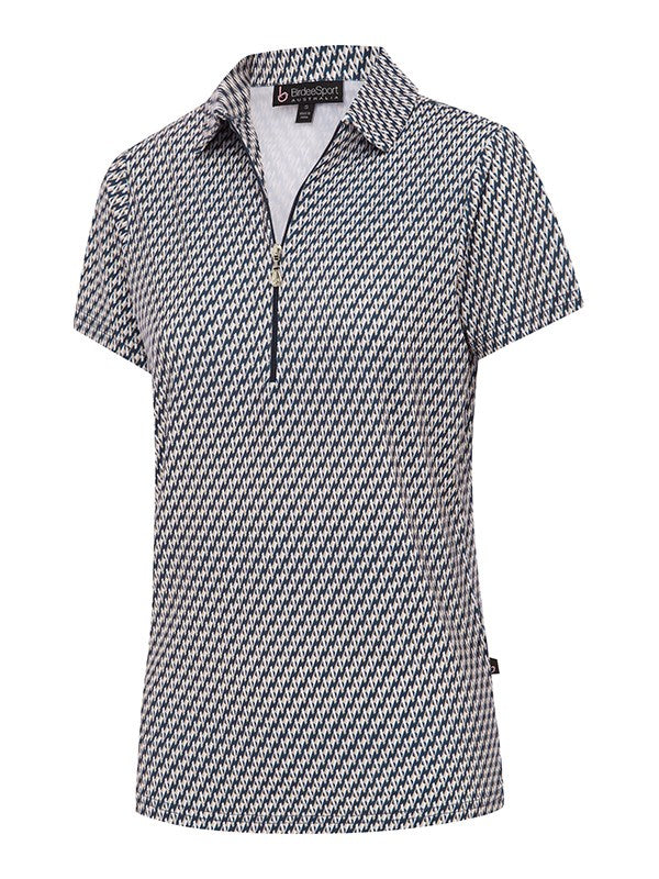 Solitaire Zipper Short Sleeve