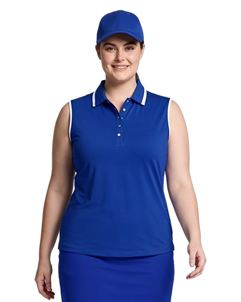 Moda Snap Button Sleeveless Plus +