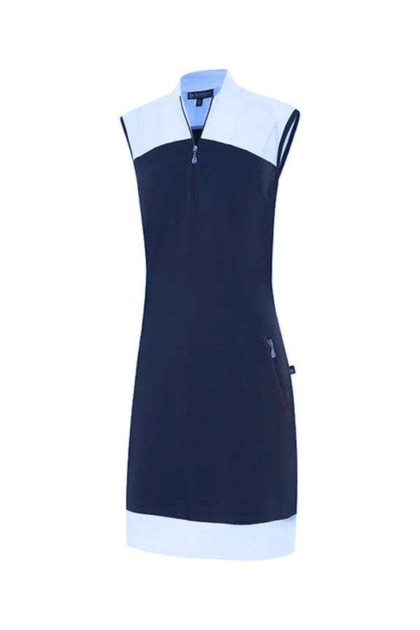 Block Sleeveless Dress
