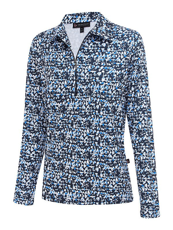 New Navy Seine Long Sleeve Top