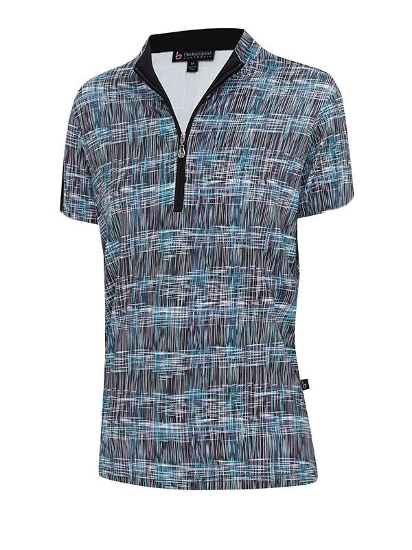 City Chic Strip Short Sleeve Top