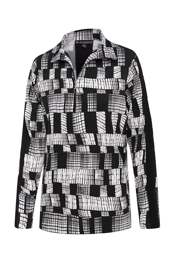 Racerback Check Long Sleeve