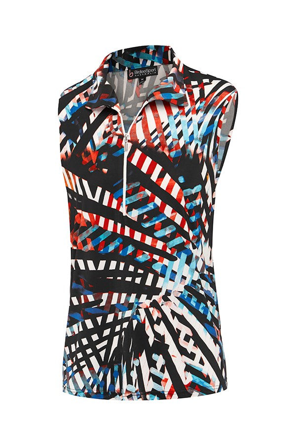 Chequers Sleeveless Top Plus +
