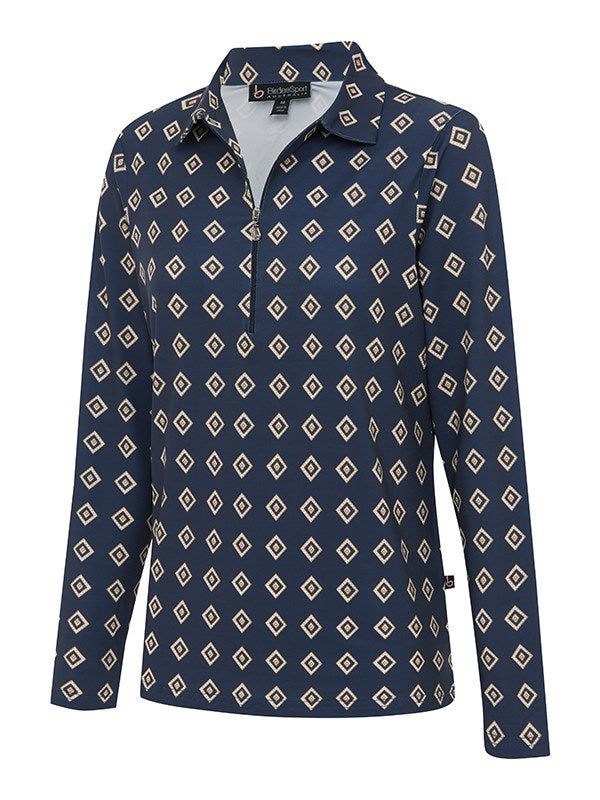 Diamond Zipper Long Sleeve