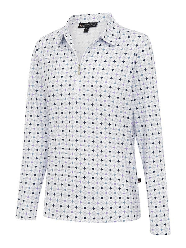 Diamond Zipper Long Sleeve