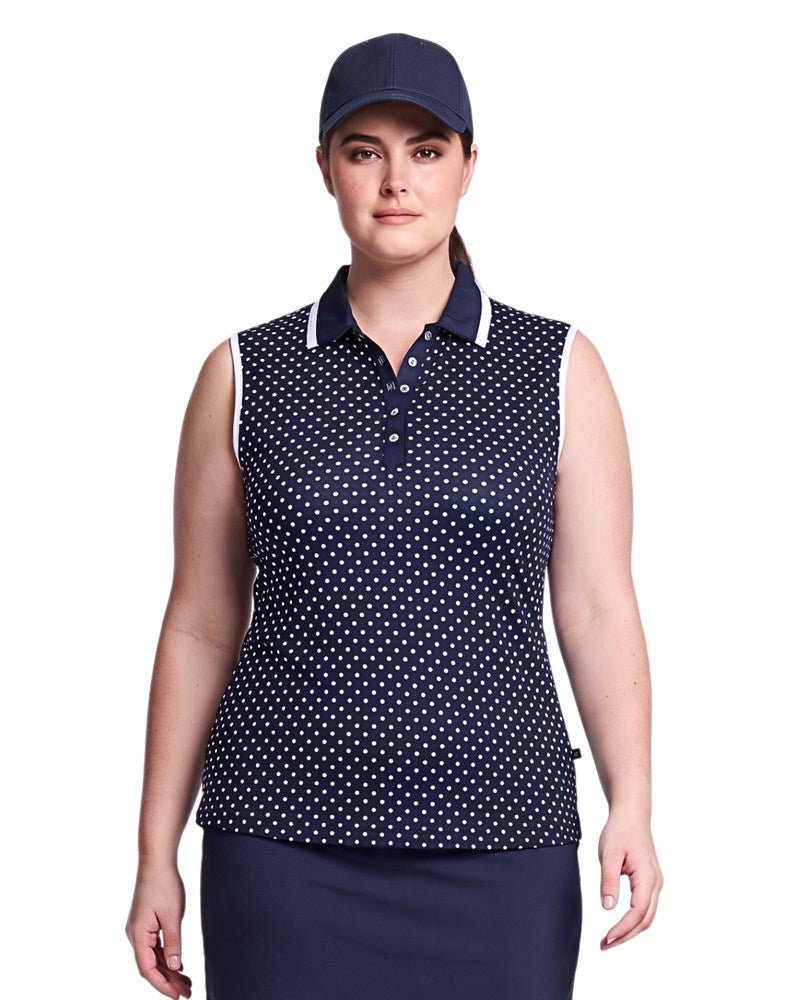 Coco Spot Snap Button Sleeveless Plus +