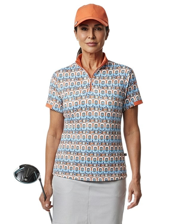 Havana Zipper Short Sleeve