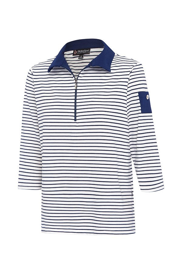 Frenchman Stripe 3/4 Sleeve Top